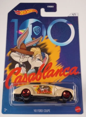Ford cupé Warner Brothers 2023 Hot Wheels Casablanca '40 100 aniversario 4/5 Foto 1 de 2