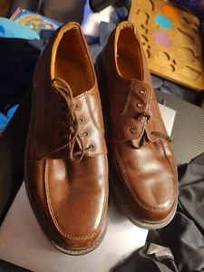 Barrington 11D Brown Oxford Men's Dress Shoes Italy 74525 Comfort Line - Picture 1 of 20