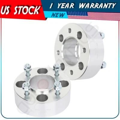 2" 4x110 10x1.25 studs silver 2 pcs wheel spacers for Bombardier Traxter 500 - Image 1 of 4