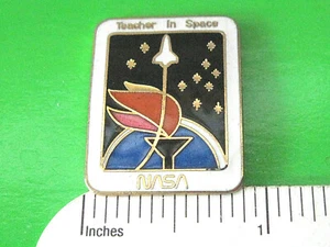 NASA Teacher in Space - NASA hatpin , lapel pin , tie tac , hatpin GIFT BOXED - Picture 1 of 5