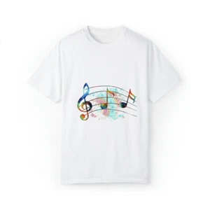 Unisex Garment-Dyed Musical T-shirt  - Picture 1 of 5