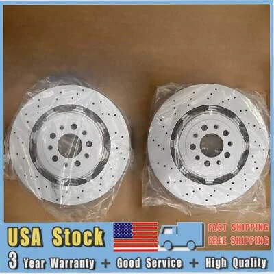 Front Brake Rotors For Alfa Romeo Giulia Stelvio Quadrifoglio 2017 18 19 20 2021 - Image 1 of 4