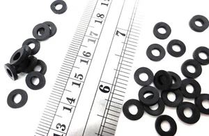 Rubber Washer Spacer, Has 1/8 ID, 5/16" OD, 1/16" Thick - UV Weather Resistant - Picture 1 of 12