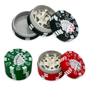 40mm Poker Style Smoke Grinder Metal Material Vanilla Grinder - Random Color - Picture 1 of 7