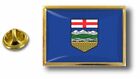 Anstecknadel Pin Abzeichen Metall Mit Zange Papillon Flagge Kanada Alberta