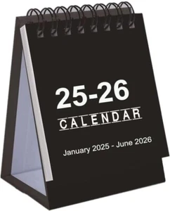 Desk Stand 2025 2026 Mini Calendar Small Desktop Calendar Jan 2025 - Picture 1 of 8
