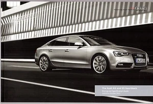 Audi A5 Sportback 2011-12 UK Market Sales Brochure Standard SE S line S5 - Picture 1 of 1