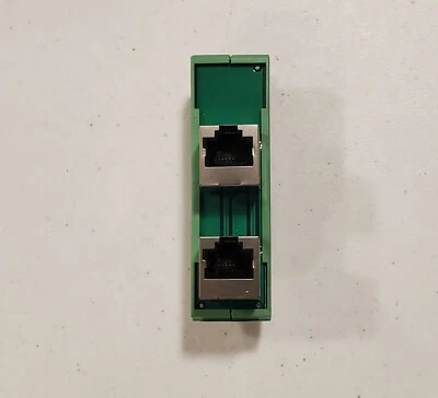 Phoenix Contact 2904933 FL-PP-RJ45/RJ45 Patch Panel, (2) RJ45 Jacks 10/100Mbps