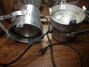 American DJ Aluminum Can Lights Set of 2 Vintage - Picture 1 of 7
