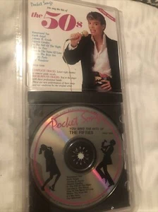 Karaoke: CD Hits of the 50's Pocket Songs With Lyric Book New - Picture 1 of 4