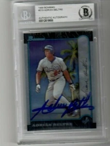 Adrian Beltre Los Angeles Dodgers SIGNED 1999 Bowman International Card SLABBED - Picture 1 of 3