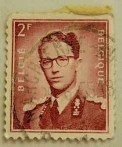 Belgium Postage ~ Daily Postage 2 Francs ~ King Baudouin ~ Used/Posted ~ c.1953 - Picture 1 of 6