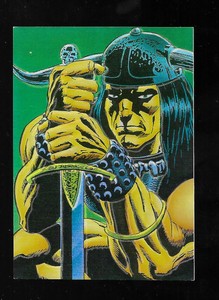 Conan III All Chromium MagnaChrome Card M3 Ready Warrior art by Dave Simons
