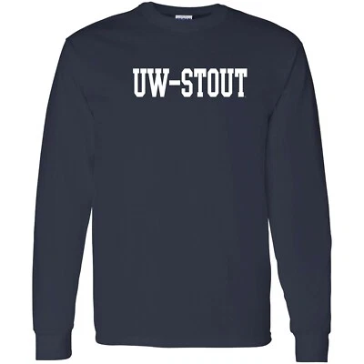 Wisconsin-Stout Blue Devils Basic Block Long Sleeve - Navy - Image 1 of 4