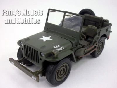 Willys US ARMY 4x4 Utility Truck 1/32 Scale Diecast Metal Model by Newray - Image 1 of 4
