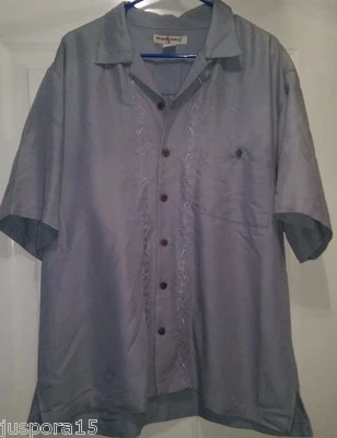Hook & Tackle Mens Shirt Size L Large Blue - Image 1 of 4