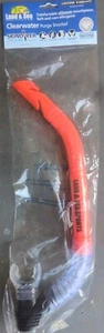 NWT Land And Sea Clear Water Purge Snorkel Dive Splash Guard Flex Tube Silicone - Picture 1 of 5