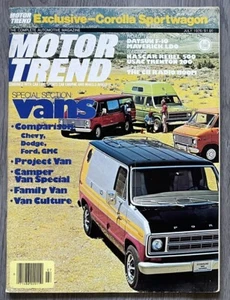 July 1976 MOTOR TREND ~ VAN SPECIAL; Datsun F1-0, Corolla Sportwagon, Honda 750A - Picture 1 of 17
