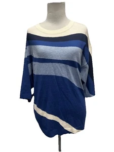 Chicos Colorblock Easy Pullover Pulli Dark Harbor Chicos Gr. 1 - Medium Neu - Bild 1 von 6