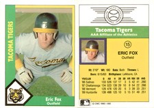 Bruce Fields 1990 CMC Tacoma Tigers Baseball Card 14  Tacoma Tigers