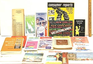 1960's Vintage Northeast Cape Cod Florida Miami Trip Tiks Maps Atlantic American - Picture 1 of 9