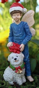 Miniature Nick and Fluff the Dog Pick WS 0834 Fairy Garden - Imagen 1 de 11