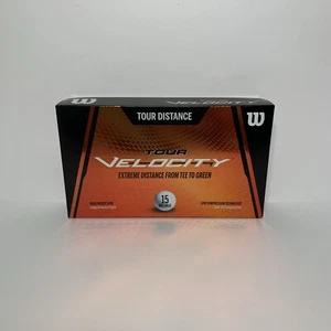 Wilson Tour Velocity 15 Pack Golf Balls White Soft 70 Long Distance Low Comp NEW - Picture 1 of 9