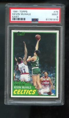 Tarjeta de baloncesto 1981 Topps #75 Kevin McHale novato radiocontrol PSA 9 grado 1981-82 este Foto 1 de 2