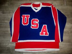 Cooper Team Vtg Usa Olympics Miracle on Ice Hockey #9 Neal Broten Jersey Size Xl