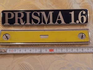 LANCIA PRISMA 1.6 sigla scritta logo stemma fregio posteriore bagdes plates - Imagen 1 de 1