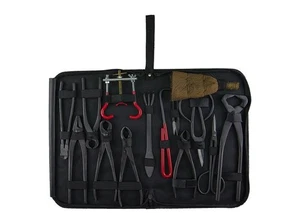 Hobby set de 14 outils à bonsaï brunis + mallette à outils rigide (D21LG) - Imagen 1 de 1