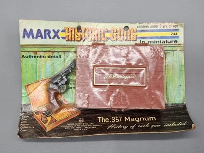 Marx Toys Historic Guns No 244 The Derringer 3 Inch Miniature 357 Magnum 70s - Image 1 of 4