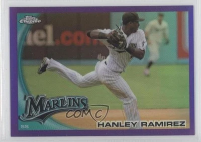 2010 Topps Chrome Retail Purple Refractor /599 Hanley Ramirez #153 - Image 1 of 2