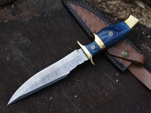 Custom Hand Made 12" Jagdmesser Damastklinge Bowiemesser mit Scheide _BL-3049 - Bild 1 von 21