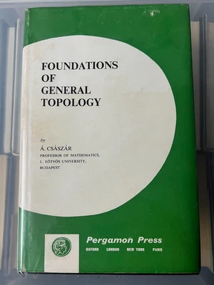 FOUNDATIONS OF GENERAL TOPOLOGY - AKOS CSASZAR - HARDBACK WITH DUSTJACKET - Image 1 of 3