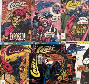 THE COMET. NUMBER'S 6-9. 13, 16-17. (7 ISSUE 1991-1992 LOT). IMPACT COMICS. - Picture 1 of 22