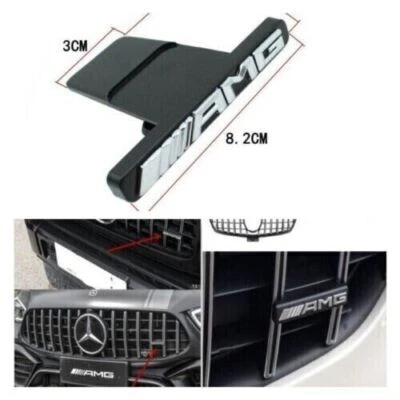 Front Grille Adhesive Badge Radiator Fit For Mercedes-Benz GT63 A35 S63 AMG Foto 1 de 4