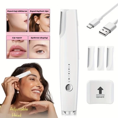 Women Sonic Dermaplane Razor 3-Speed Rechargeable Facial Hair Peach Fuzz Remover - image 1 of 4