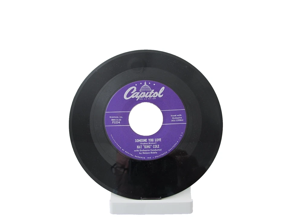 45 RECORD - NAT KING COLE - SOMEONE YOU LOVE - Image 1 of 1