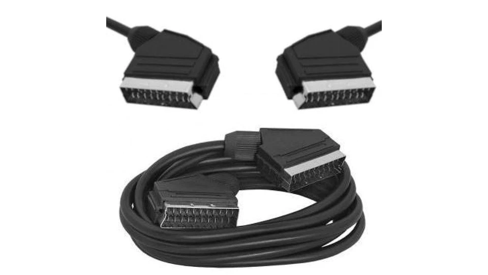 Audio-Video EURO SCART-Kabel (21-poliger Stecker / 21-poliger Stecker) sc /T2DE - Bild 1 von 1