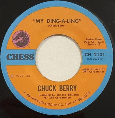 Chuck Berry – My Ding-A-Ling / Johnny B. Goode – Chess – CH 2131 – 1972 45 RPM - Image 1 of 4