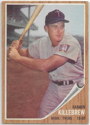 1962 Topps Baseball #70, Harmon Killebrew, (HOF), casi nuevo--¡Excelente! Foto 1 de 2