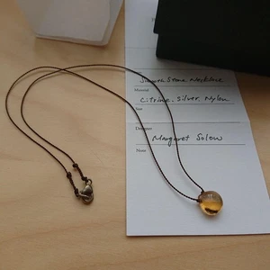 Margaret Solo Citrine Necklace 40cm Used with Box and Tag - Picture 1 of 5