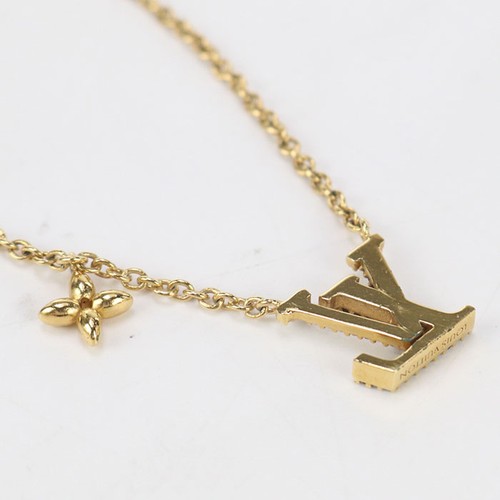 LOUIS VUITTON（LV） Collana LOUIS VUITTON M00596 LV iconica catena in metallo L44 cm donna