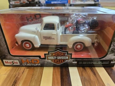 MAISTO  Harley Davidson 1950 CHEVROLET 3100, 2001 FLSTS HERITAGE HARLEY  - Image 1 of 4