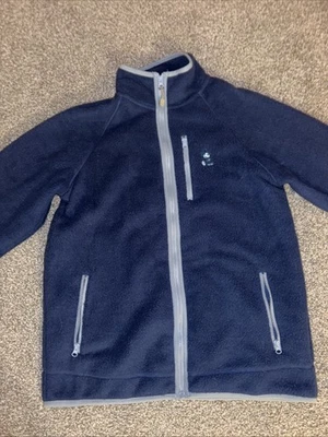 Chaqueta polar con cremallera completa de Mickey Mouse de Disney para hombre talla grande azul bolsillo con logotipo de Mickey Foto 1 de 4