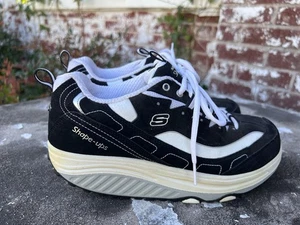 Skechers Shape UPS Gr. 8 Wildleder schwarz weiß silber Stärke Walking Toning 11809 - Bild 1 von 16