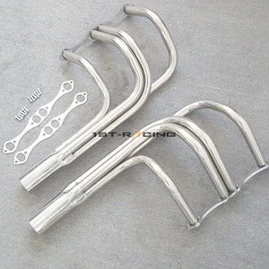 T-Bucket/Street Rod Exhaust Manifold FOR 265-400 Small Block Chevy V8 Stainless - Imagen 1 de 5
