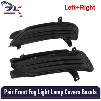 2x Fundas de faros antiniebla delanteros biseles negros para Hyundai Tucson 2019-2021 Foto 1 de 4