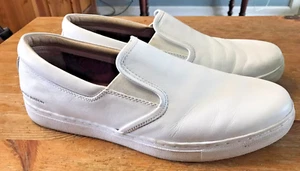 Mark Nason Men's Shoes Slip On White Leather Loafers Size 10 SN 68509 - Picture 1 of 14